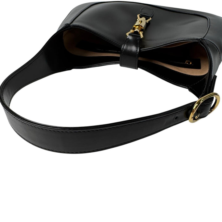 グッチ GUCCI ジャッキー 1961 レザー 2way ショルダーバッグ ハンドバッグ ブラック 636709 斜めがけ クロスボディ レディース