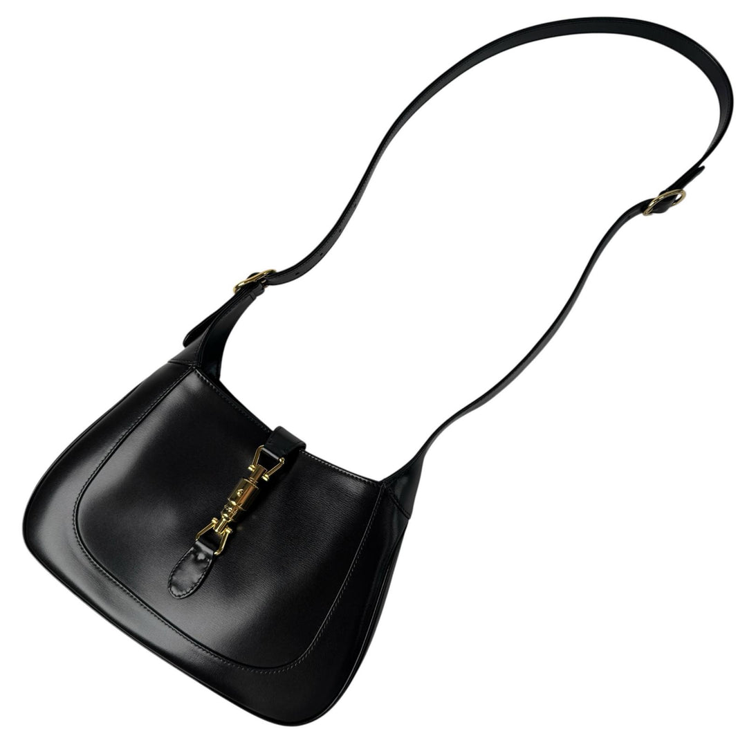 グッチ GUCCI ジャッキー 1961 レザー 2way ショルダーバッグ ハンドバッグ ブラック 636709 斜めがけ クロスボディ レディース