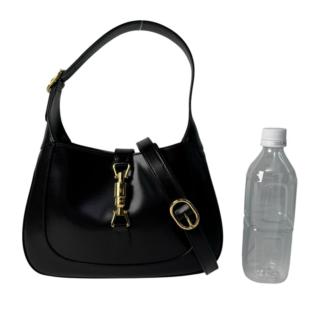 グッチ GUCCI ジャッキー 1961 レザー 2way ショルダーバッグ ハンドバッグ ブラック 636709 斜めがけ クロスボディ レディース