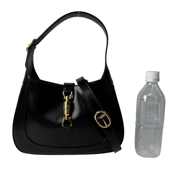 グッチ GUCCI ジャッキー 1961 レザー 2way ショルダーバッグ ハンドバッグ ブラック 636709 斜めがけ クロスボディ レディース