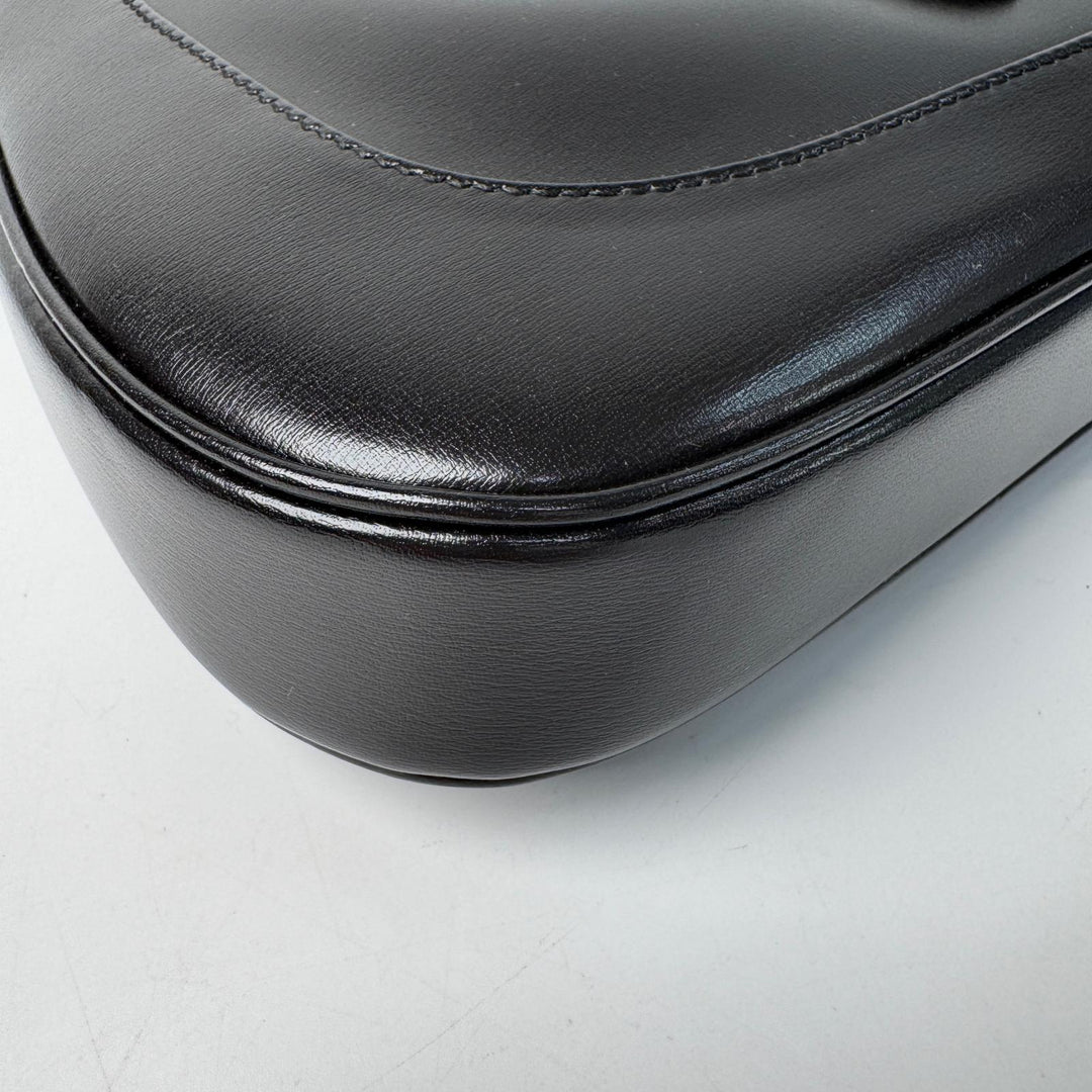 グッチ GUCCI ジャッキー 1961 レザー 2way ショルダーバッグ ハンドバッグ ブラック 636709 斜めがけ クロスボディ レディース