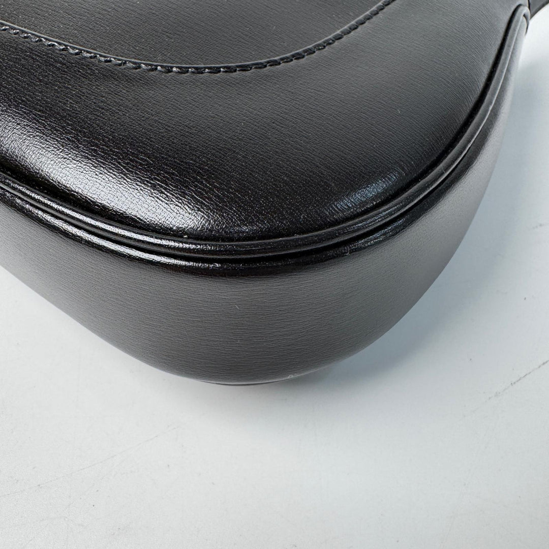 グッチ GUCCI ジャッキー 1961 レザー 2way ショルダーバッグ ハンドバッグ ブラック 636709 斜めがけ クロスボディ レディース