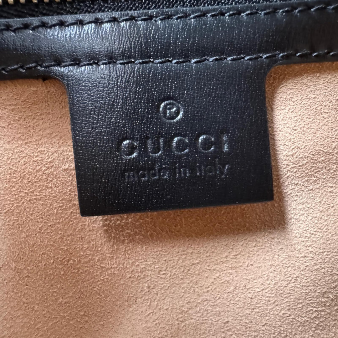 グッチ GUCCI ジャッキー 1961 レザー 2way ショルダーバッグ ハンドバッグ ブラック 636709 斜めがけ クロスボディ レディース
