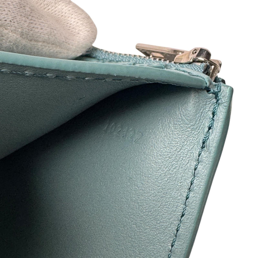 美品 ロエベ LOEWE ペブル バーティカル ウォレット CANBS33X01 二つ折り財布 レディース