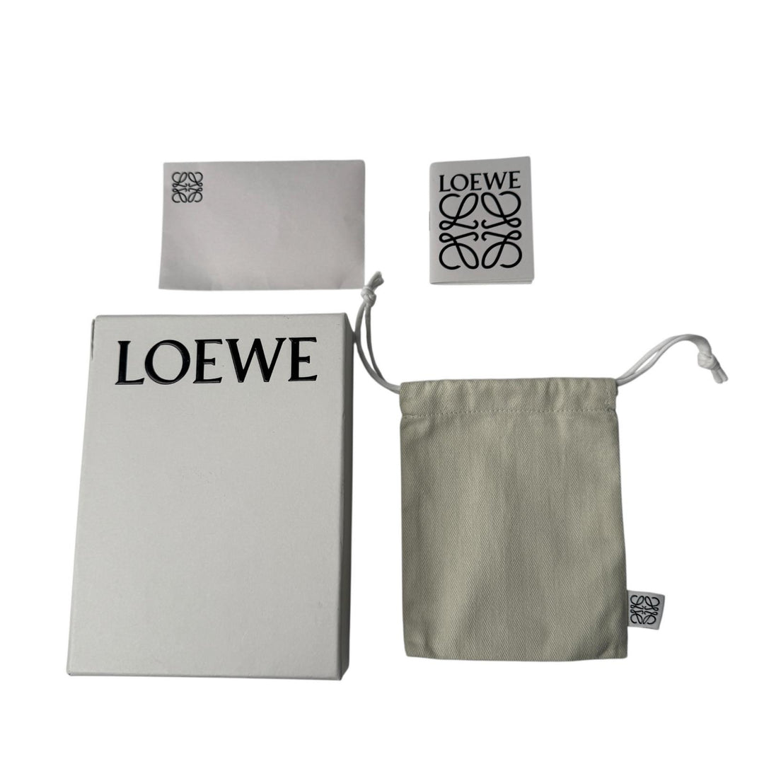美品 ロエベ LOEWE ペブル バーティカル ウォレット CANBS33X01 二つ折り財布 レディース