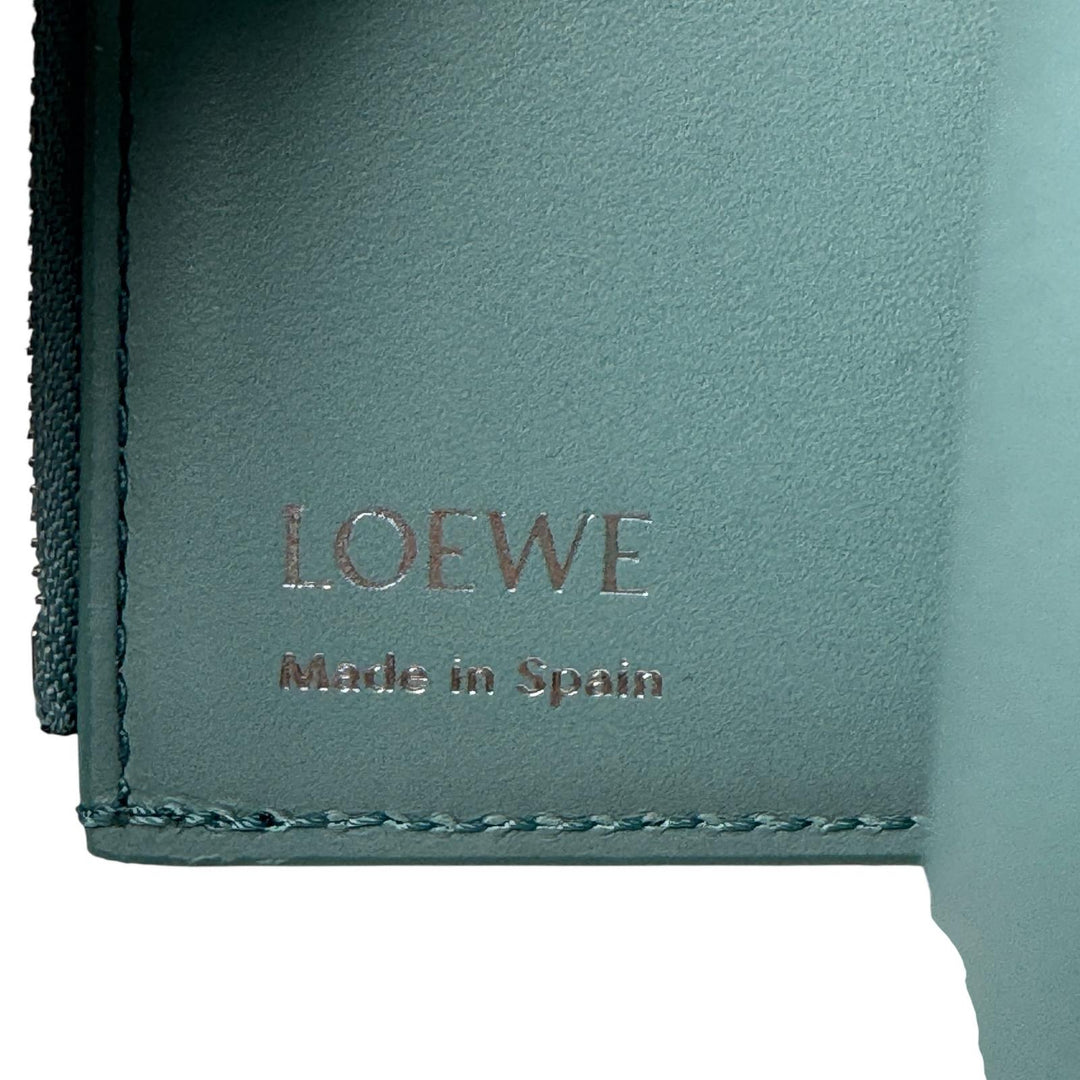 美品 ロエベ LOEWE ペブル バーティカル ウォレット CANBS33X01 二つ折り財布 レディース