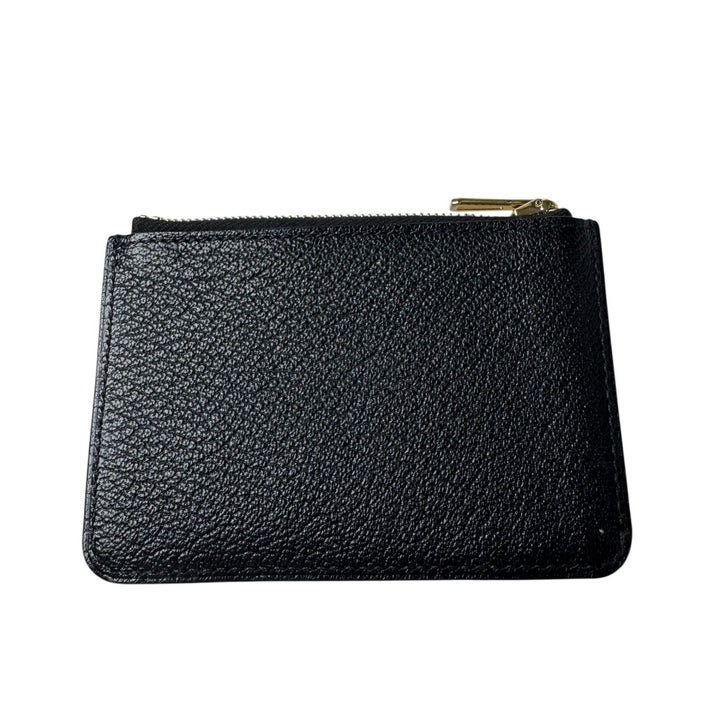 美品 エルメス HERMES ルリ スリムウォレット ブラック コインケース GD金具 U刻印 レディース