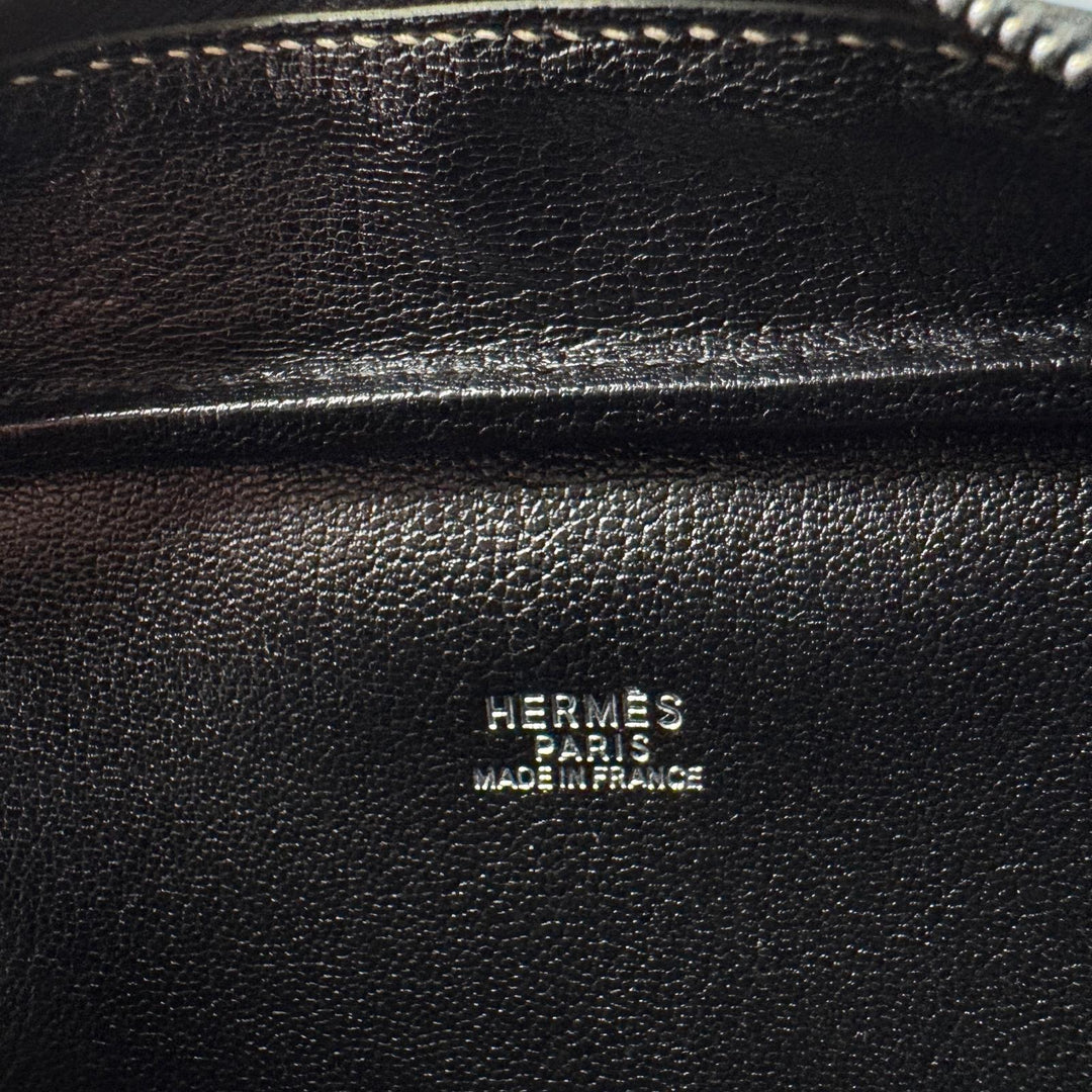 エルメス HERMES ミニ プリュム 20 オリンピック限定 ハンドバッグ シルバー H刻印 レディース