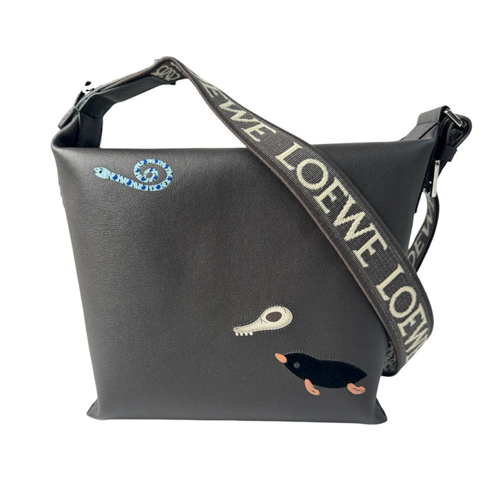 美品 ロエベ LOEWE スナ フジタ Suna Fujita コラボ キュービィ マンドラゴラ ショルダーバッグ 斜めがけ クロスボディ B906Q63X02 レディース