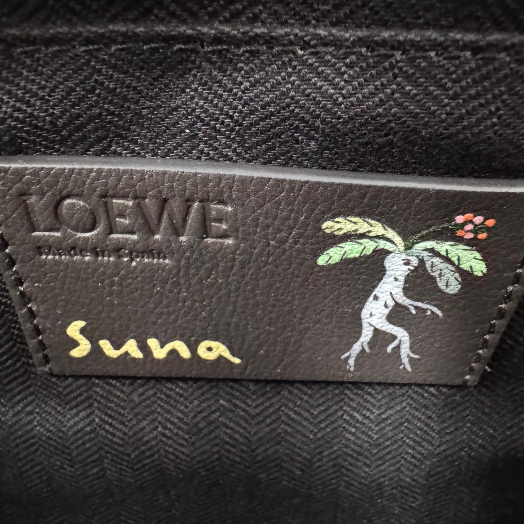 美品 ロエベ LOEWE スナ フジタ Suna Fujita コラボ キュービィ マンドラゴラ ショルダーバッグ 斜めがけ クロスボディ B906Q63X02 レディース