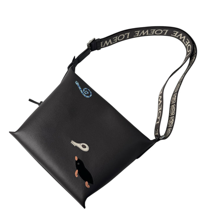 美品 ロエベ LOEWE スナ フジタ Suna Fujita コラボ キュービィ マンドラゴラ ショルダーバッグ 斜めがけ クロスボディ B906Q63X02 レディース