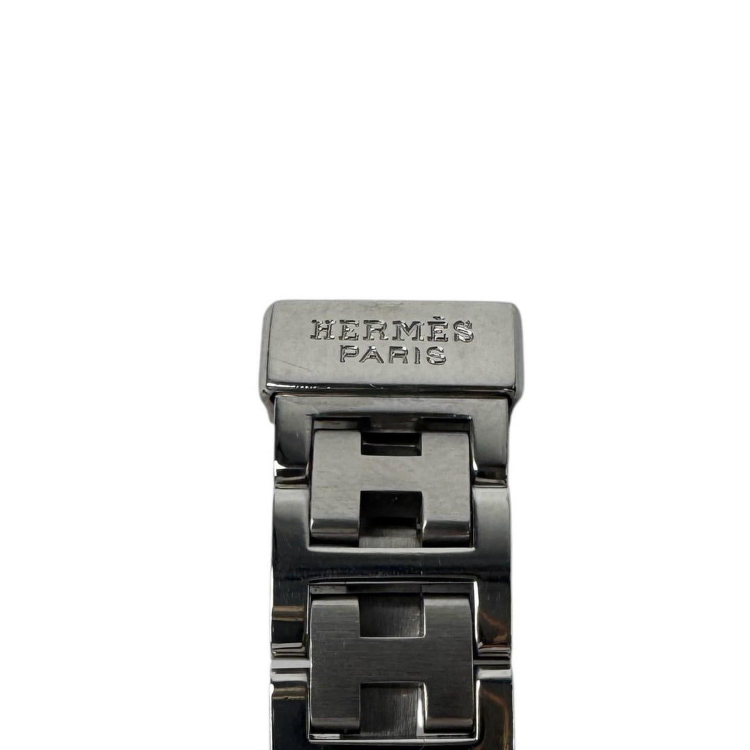エルメス HERMES 腕時計 RA1.210 ラリー 白文字盤 SS クオーツ レディース