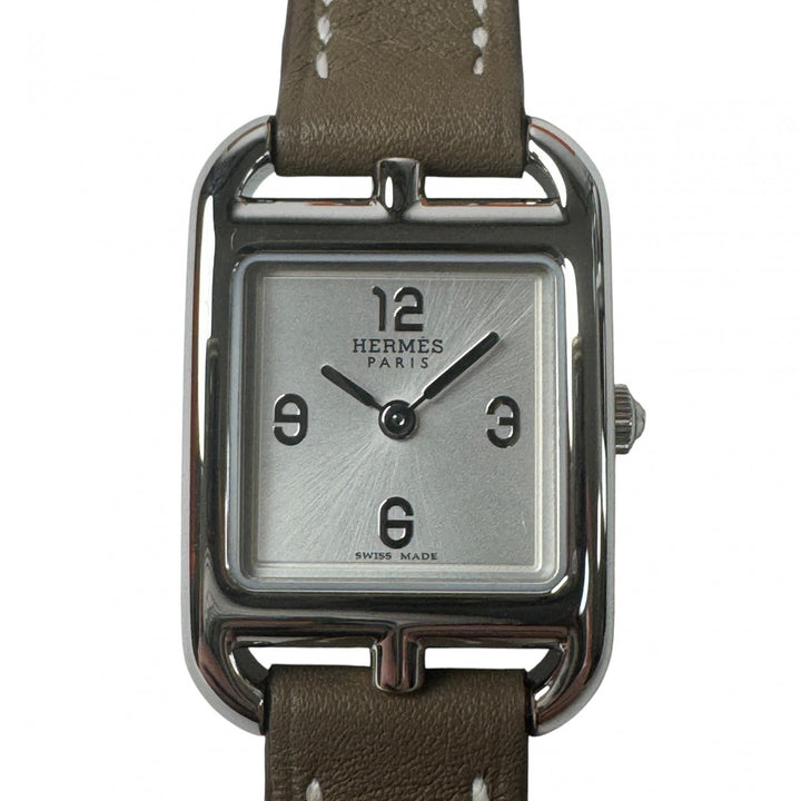 エルメス HERMES CC6.110 ケープコッド ミニ 腕時計 クォーツ Z刻印 可動品 レディース