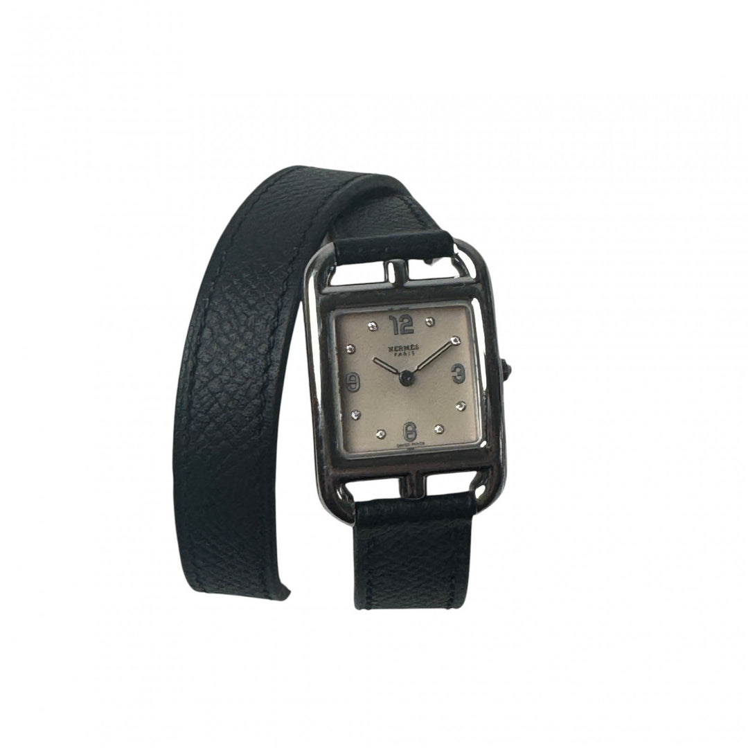 エルメス HERMES ケープコッド 腕時計 CC1.210C ドゥブルトゥール U刻印 稼働品 レディース