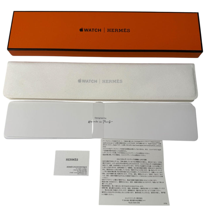 美品 エルメス HERMES アップルウォッチバンド 42mm W刻印 エトゥープ レディース