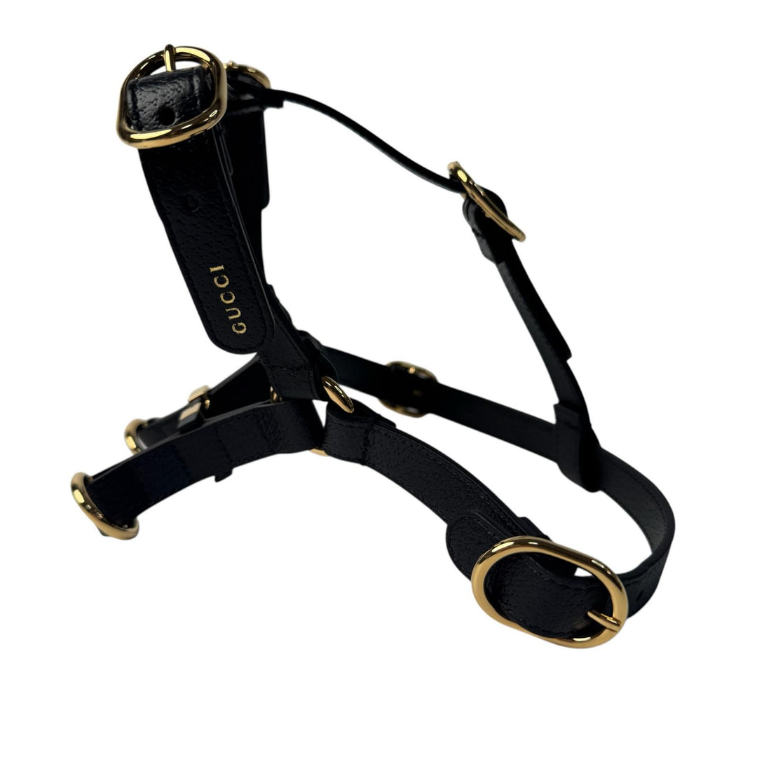 グッチ GUCCI インターロッキングG ハーネス 犬 レザー M 692963 ユニセックス