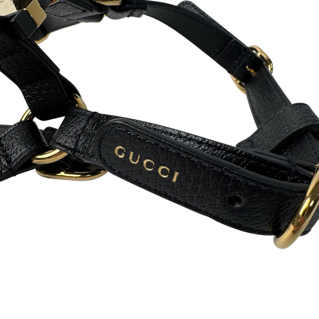 グッチ GUCCI インターロッキングG ハーネス 犬 レザー M 692963 ユニセックス