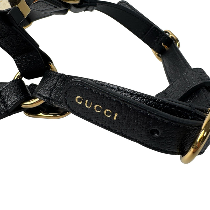 グッチ GUCCI インターロッキングG ハーネス 犬 レザー M 692963 ユニセックス