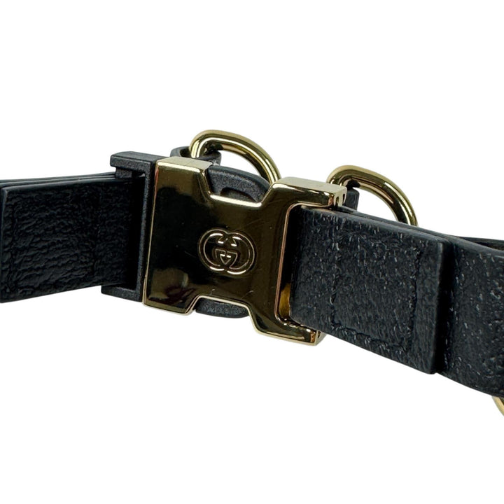 グッチ GUCCI インターロッキングG ハーネス 犬 レザー M 692963 ユニセックス
