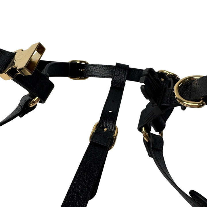 グッチ GUCCI インターロッキングG ハーネス 犬 レザー M 692963 ユニセックス