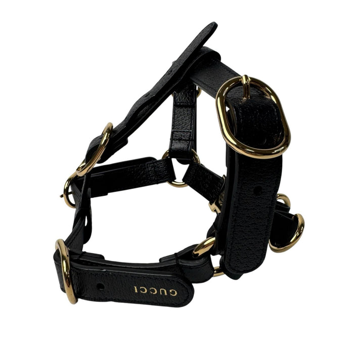 グッチ GUCCI インターロッキングG ハーネス 犬 レザー S 692963 ユニセックス
