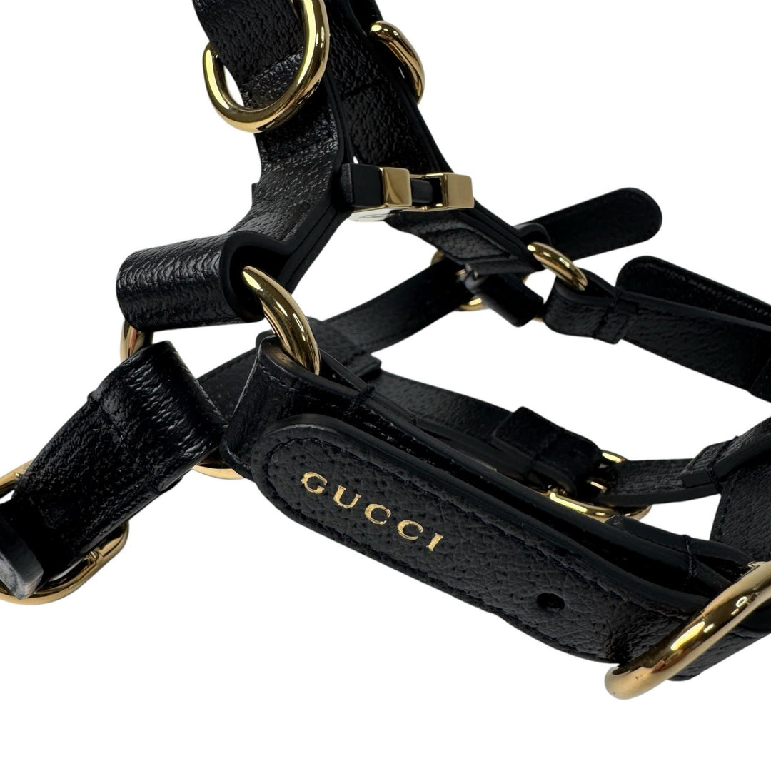 グッチ GUCCI インターロッキングG ハーネス 犬 レザー S 692963 ユニセックス