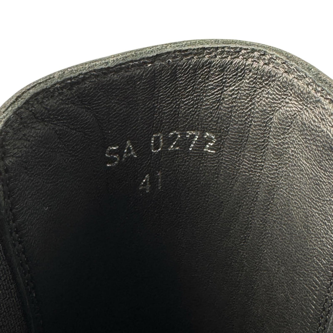 美品 ジバンシィ Givenchy 4Gバックル テラ チェルシーサイドゴアレザーブーツ #41 BH603KH1BU メンズ