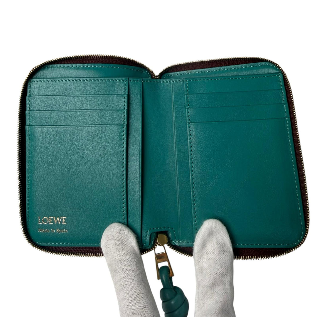 ロエベ LOEWE ノット コンパクト ジップアラウンド ウォレット レディース