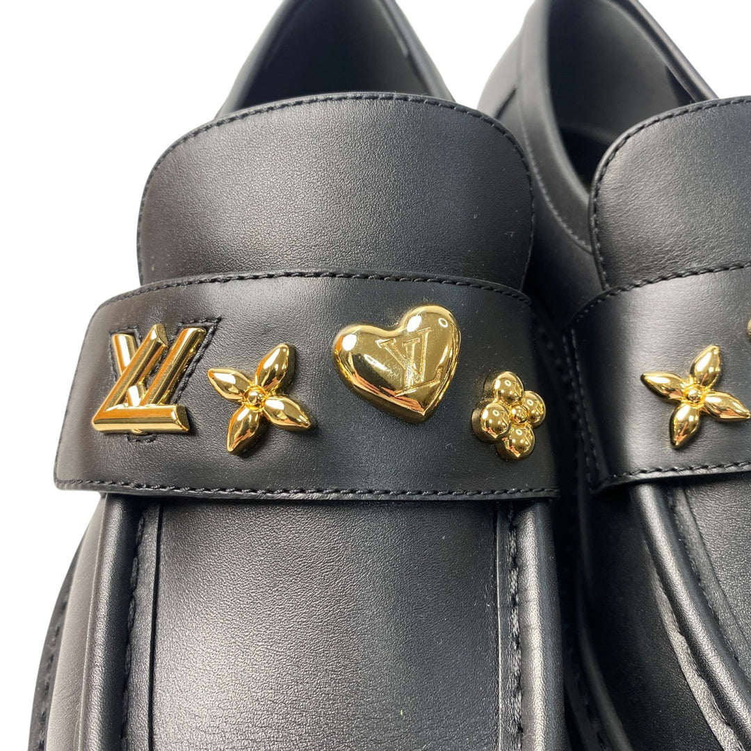 美品 ルイ ヴィトン LOUIS VUITTON レディース ローファー アカデミーライン 1AD18N #37