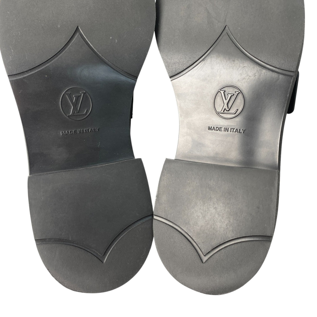 美品 ルイ ヴィトン LOUIS VUITTON レディース ローファー アカデミーライン 1AD18N #37