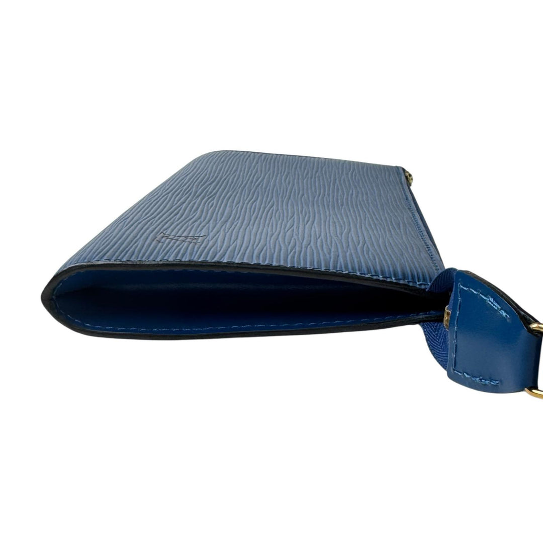 美品 ルイヴィトン LOUIS VUITTON エピ ポシェットアクセソワール M52945 AR0968 ブルー レディース