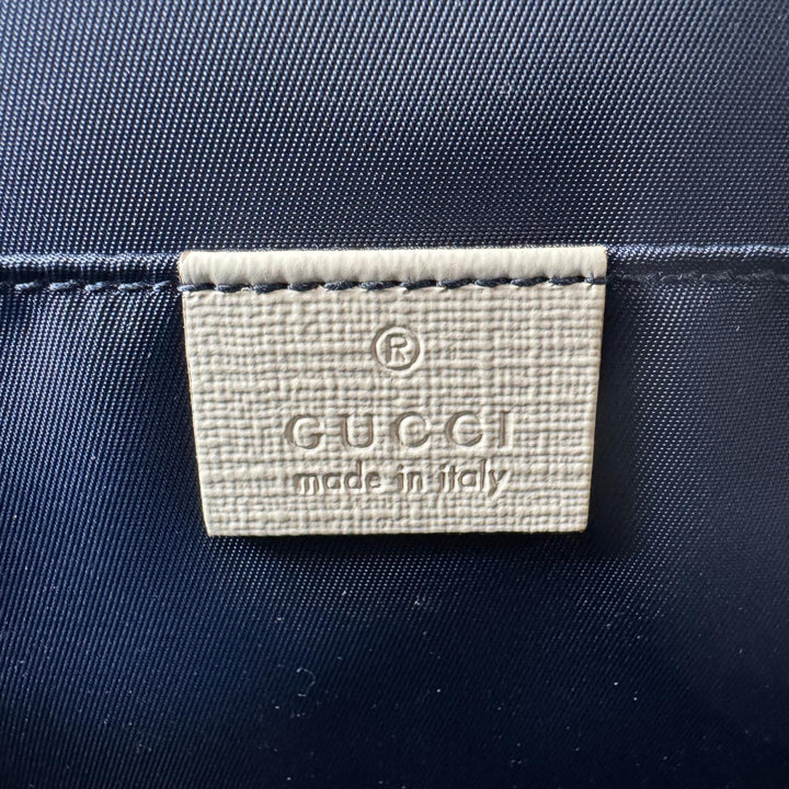 美品 グッチ GUCCI ダブルG デニムキャンバス トートバッグ 605614 レディース