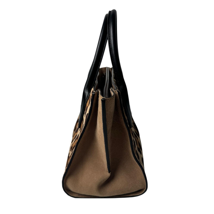 トッズ TOD's HOLLY 2way ハンドバッグ ショルダーバッグ レオパード柄 ハラコ 斜めがけ クロスボディ レディース