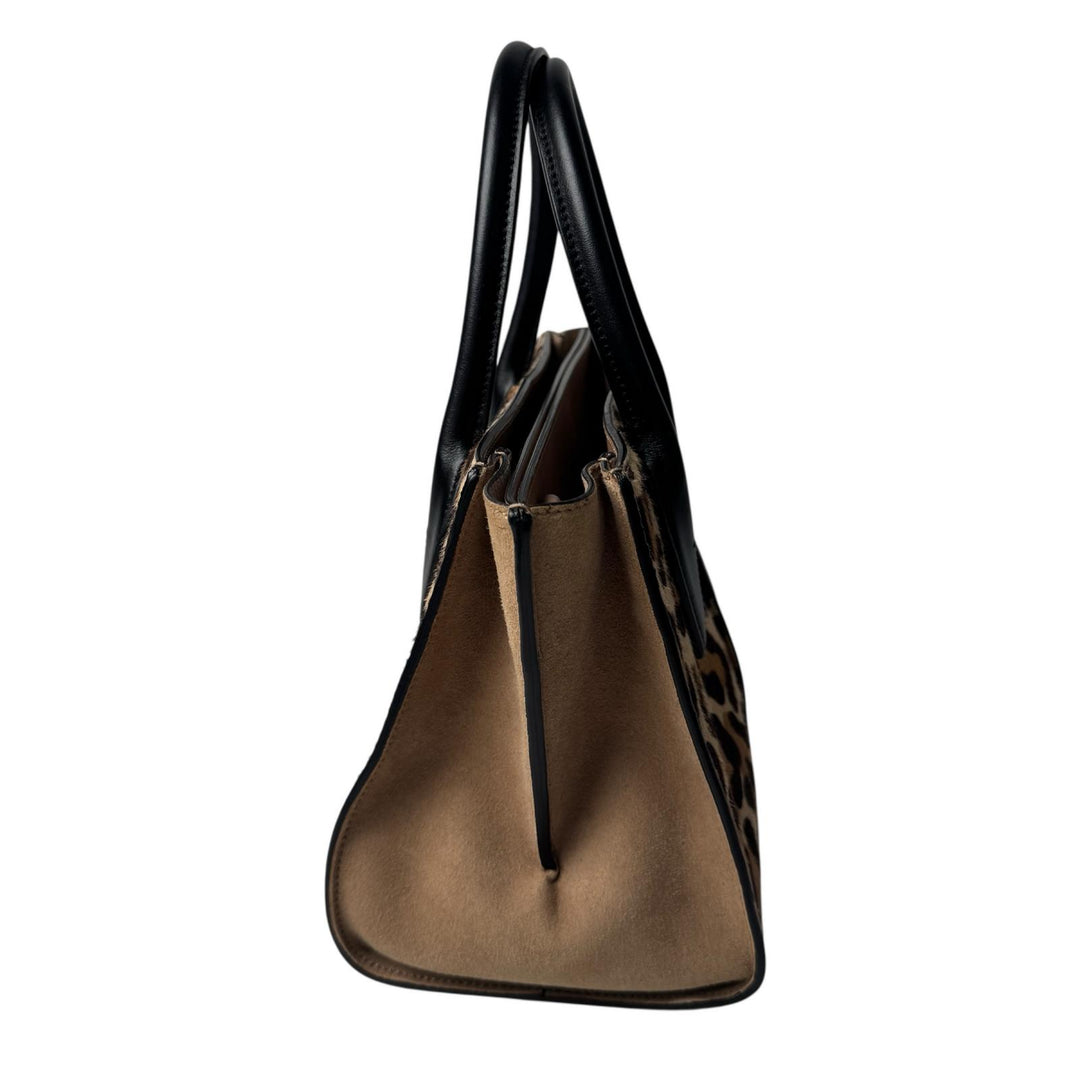 トッズ TOD's HOLLY 2way ハンドバッグ ショルダーバッグ レオパード柄 ハラコ 斜めがけ クロスボディ レディース