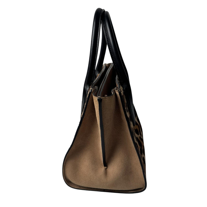 トッズ TOD's HOLLY 2way ハンドバッグ ショルダーバッグ レオパード柄 ハラコ 斜めがけ クロスボディ レディース