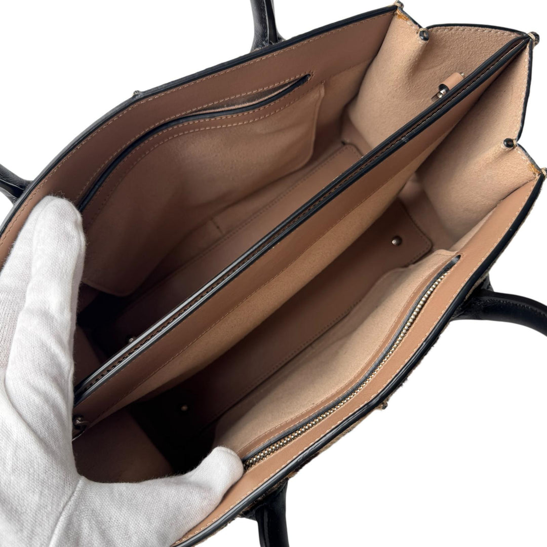 トッズ TOD's HOLLY 2way ハンドバッグ ショルダーバッグ レオパード柄 ハラコ 斜めがけ クロスボディ レディース