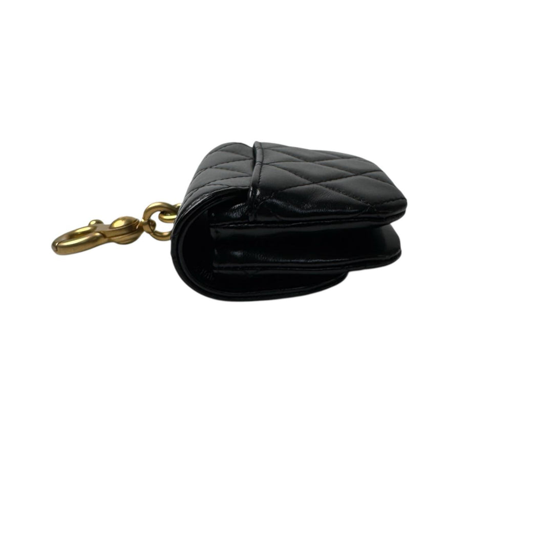 美品 シャネル CHANEL バッグチャーム マトラッセ ココマーク 小物入れ レディース