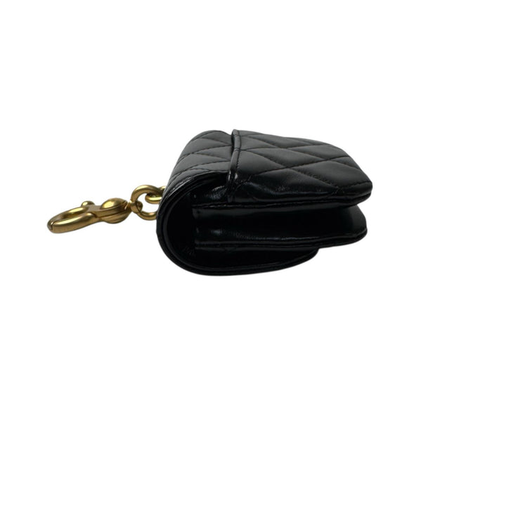 美品 シャネル CHANEL バッグチャーム マトラッセ ココマーク 小物入れ レディース