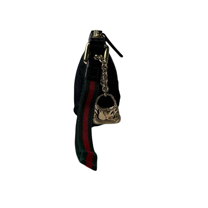 美品 グッチ GUCCI GGキャンバス ポーチ シェリーライン バッグチャーム レディース