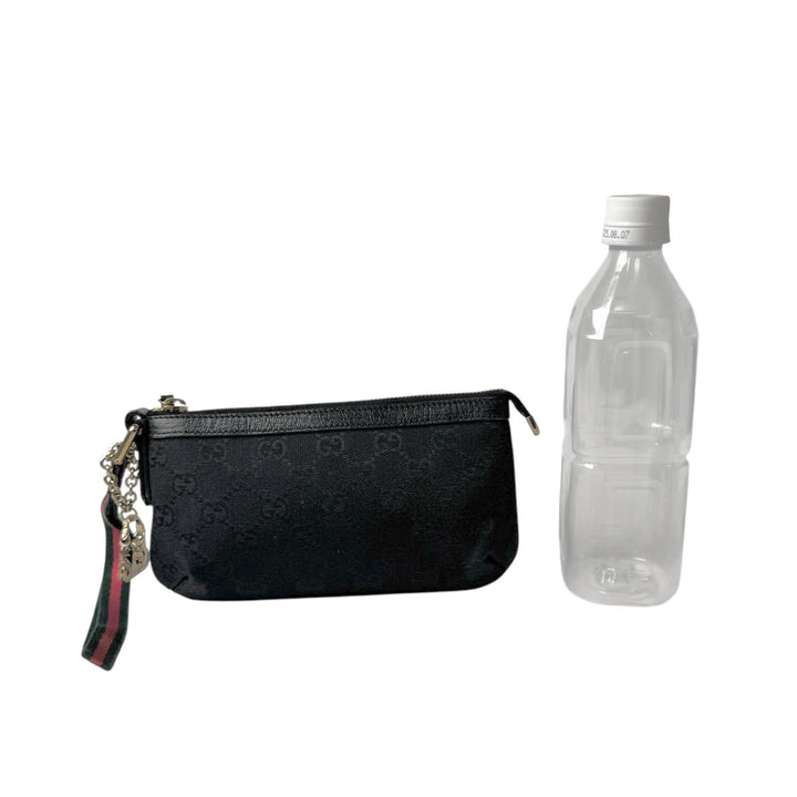 美品 グッチ GUCCI GGキャンバス ポーチ シェリーライン バッグチャーム レディース