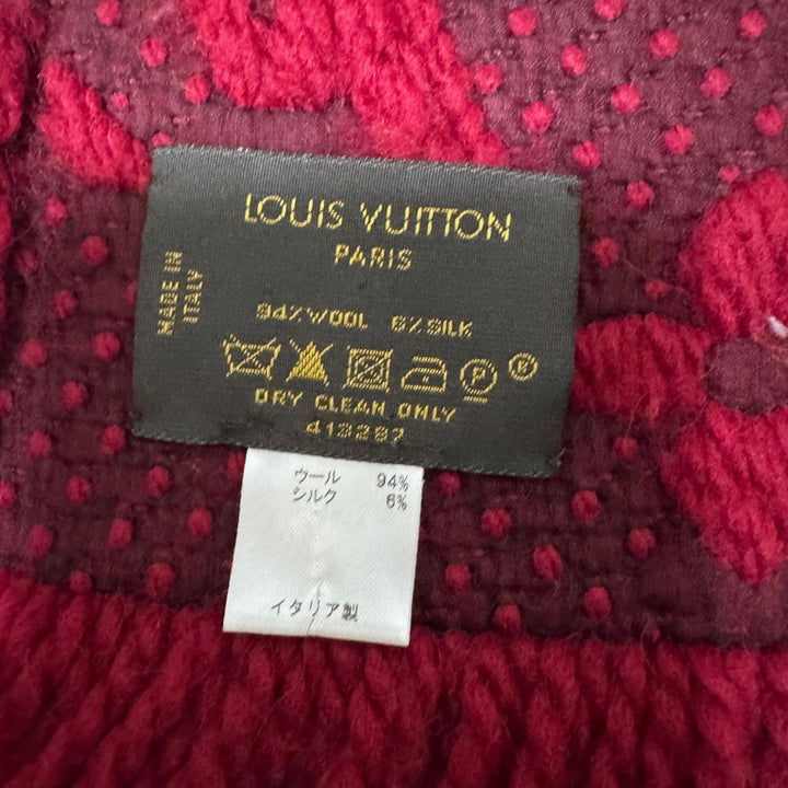 ルイ ヴィトン LOUIS VUITTON マフラー エシャルプ ロゴマニア M72432 レディース