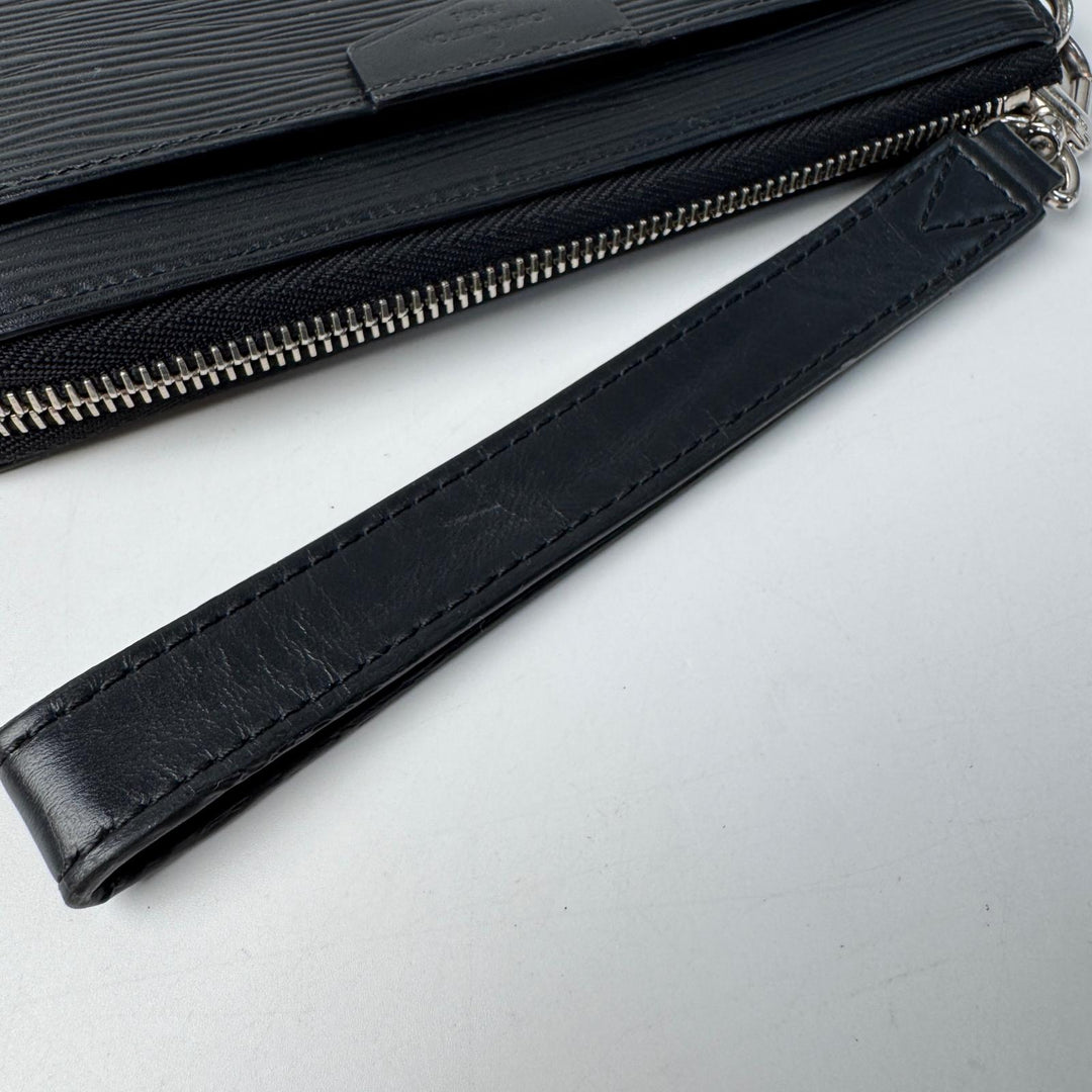 ルイヴィトン LOUIS VUITTON ジッピー ドラゴンヌ エピ ノワール M81325 IC 長財布 メンズ