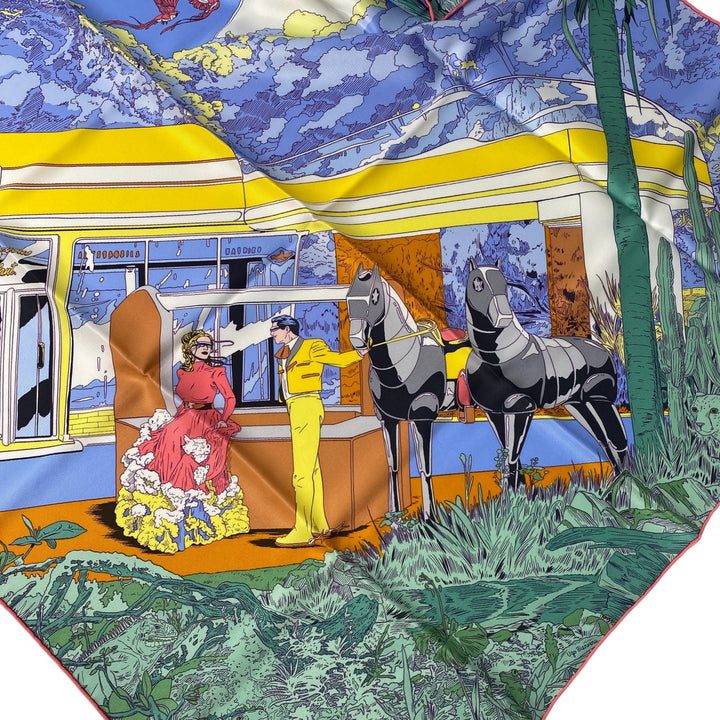 新品 タグ付き エルメス HERMES レディース カレ70 ランデヴー・ギャラン