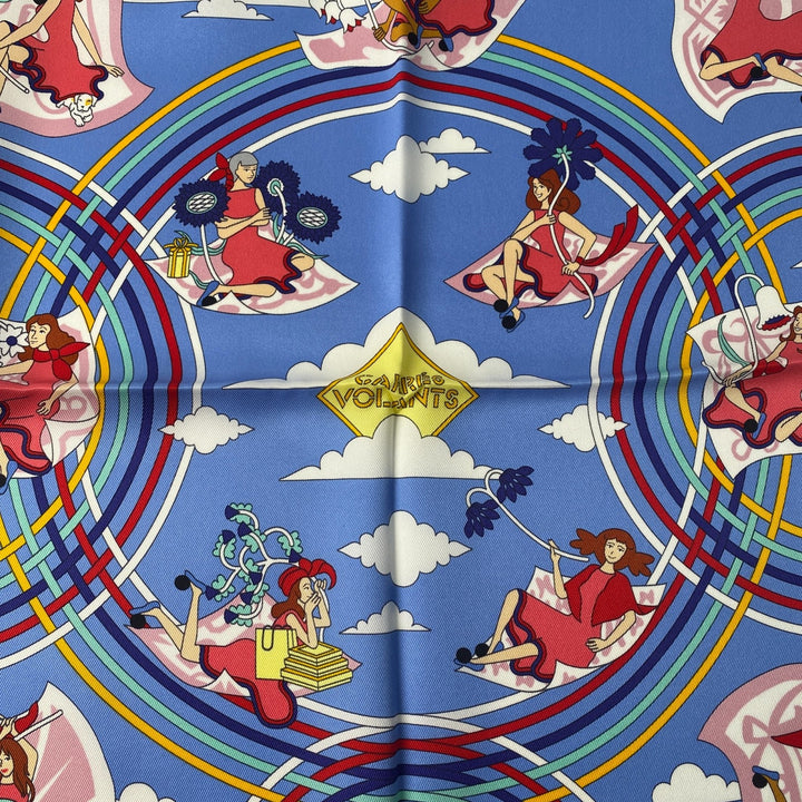 新品 エルメス HERMES レディース カレ70 空飛ぶカレ Carres Volants