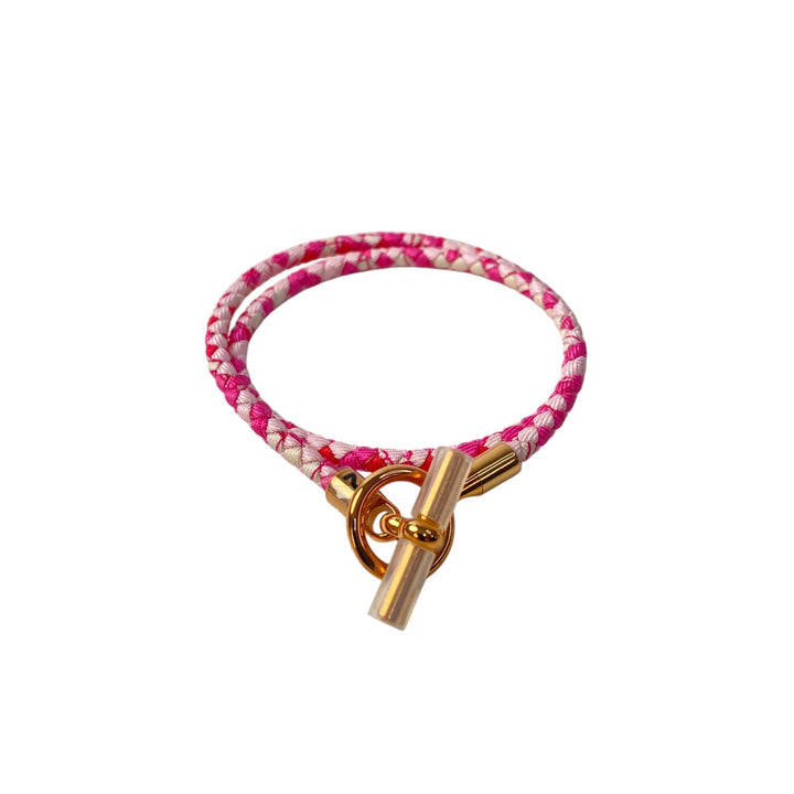 新品 エルメス HERMES レディース グレナンドゥブルトゥールT2 PG金具 ブレスレット