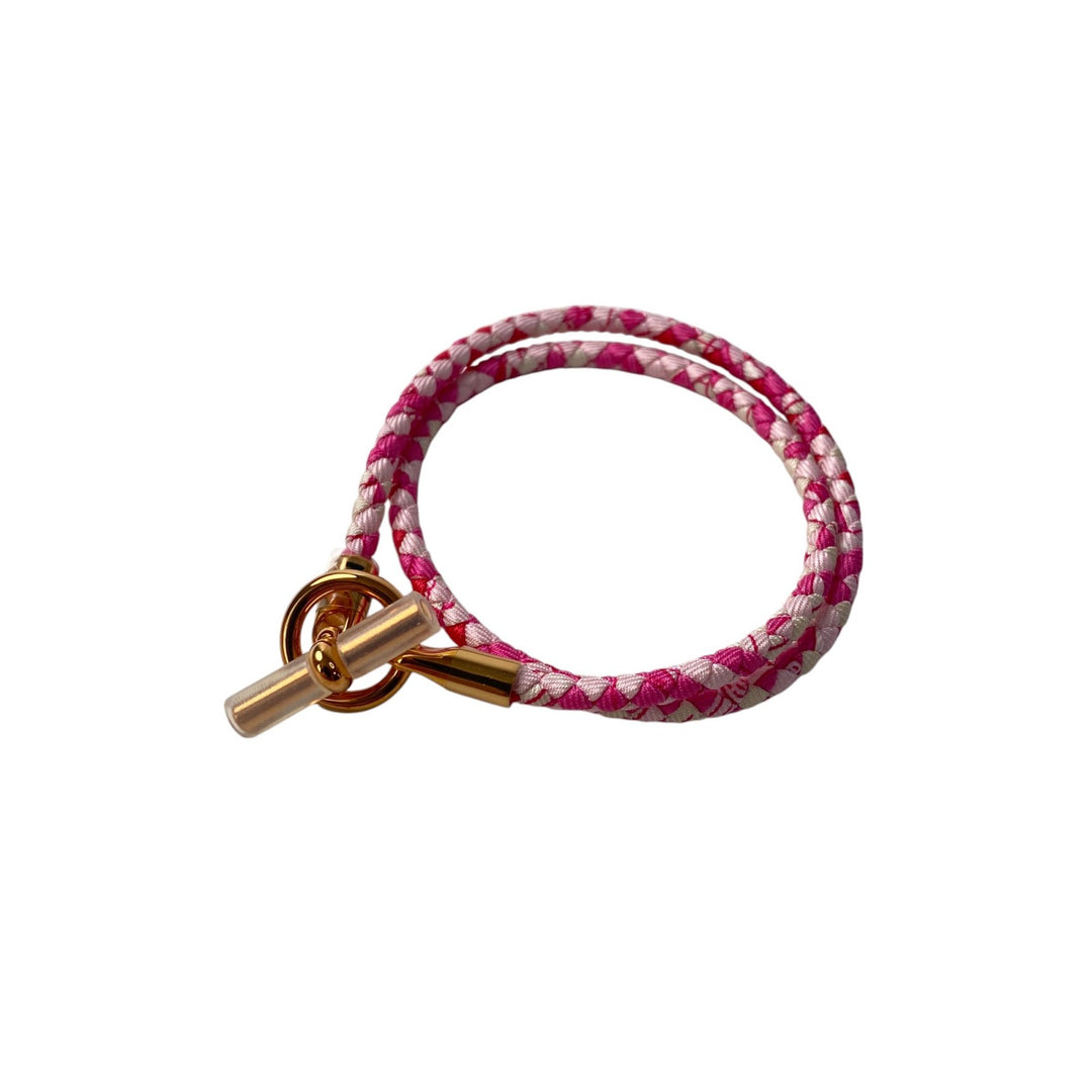 新品 エルメス HERMES レディース グレナンドゥブルトゥールT2 PG金具 ブレスレット