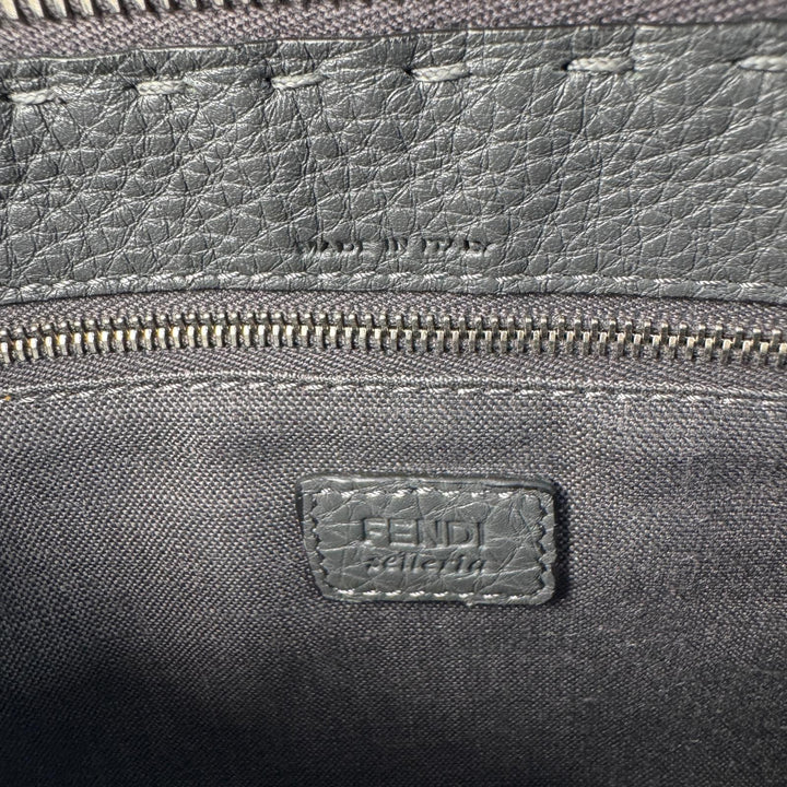 フェンディ FENDI セレリア クラッチバッグ 7VA350 ダークグレー メンズ