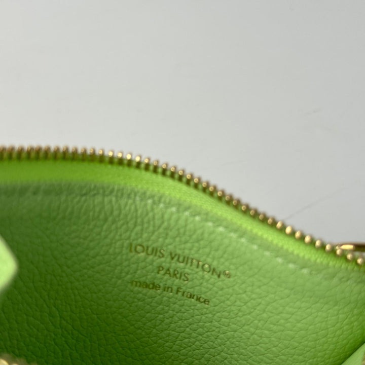 新品同様 ルイヴィトン LOUIS VUITTON モノグラム アンプラント ポルト カルト ロミー M27668 IC レディース