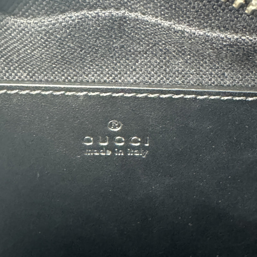 美品 グッチ GUCCI GGマーモント ショルダーバッグ ソーブラック 447632 斜めがけ クロスボディ レディース