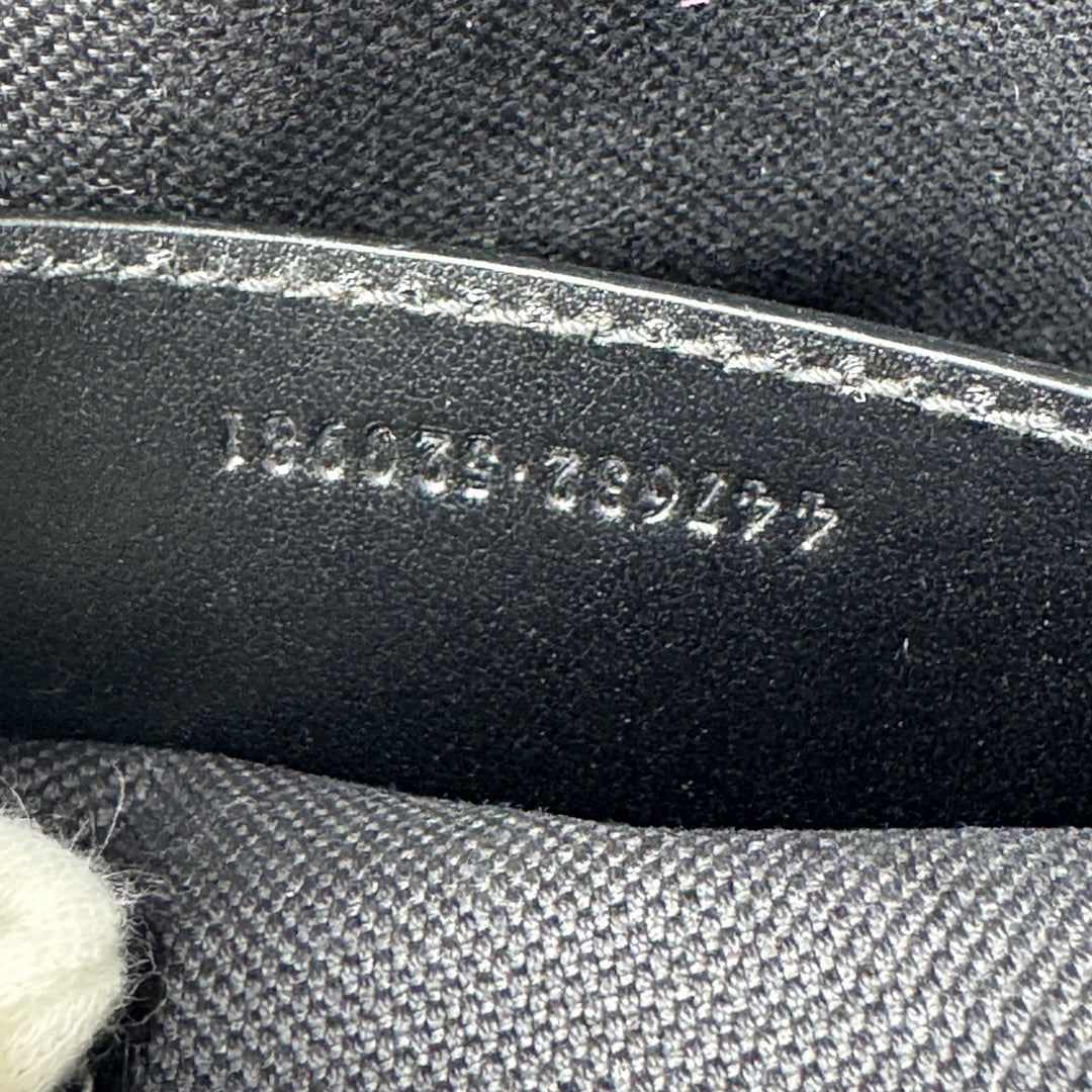 美品 グッチ GUCCI GGマーモント ショルダーバッグ ソーブラック 447632 斜めがけ クロスボディ レディース